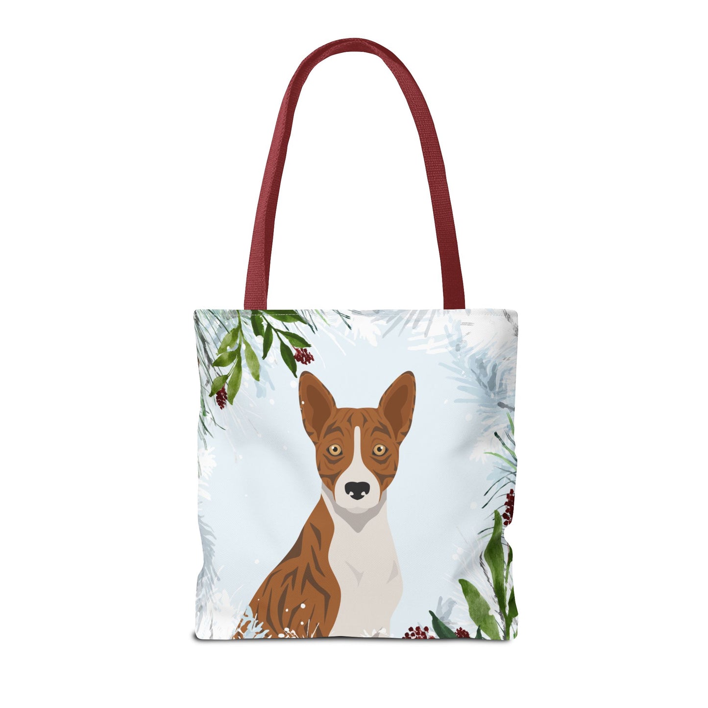 Basenji Dog Christmas Holiday Tote Bag 16x16