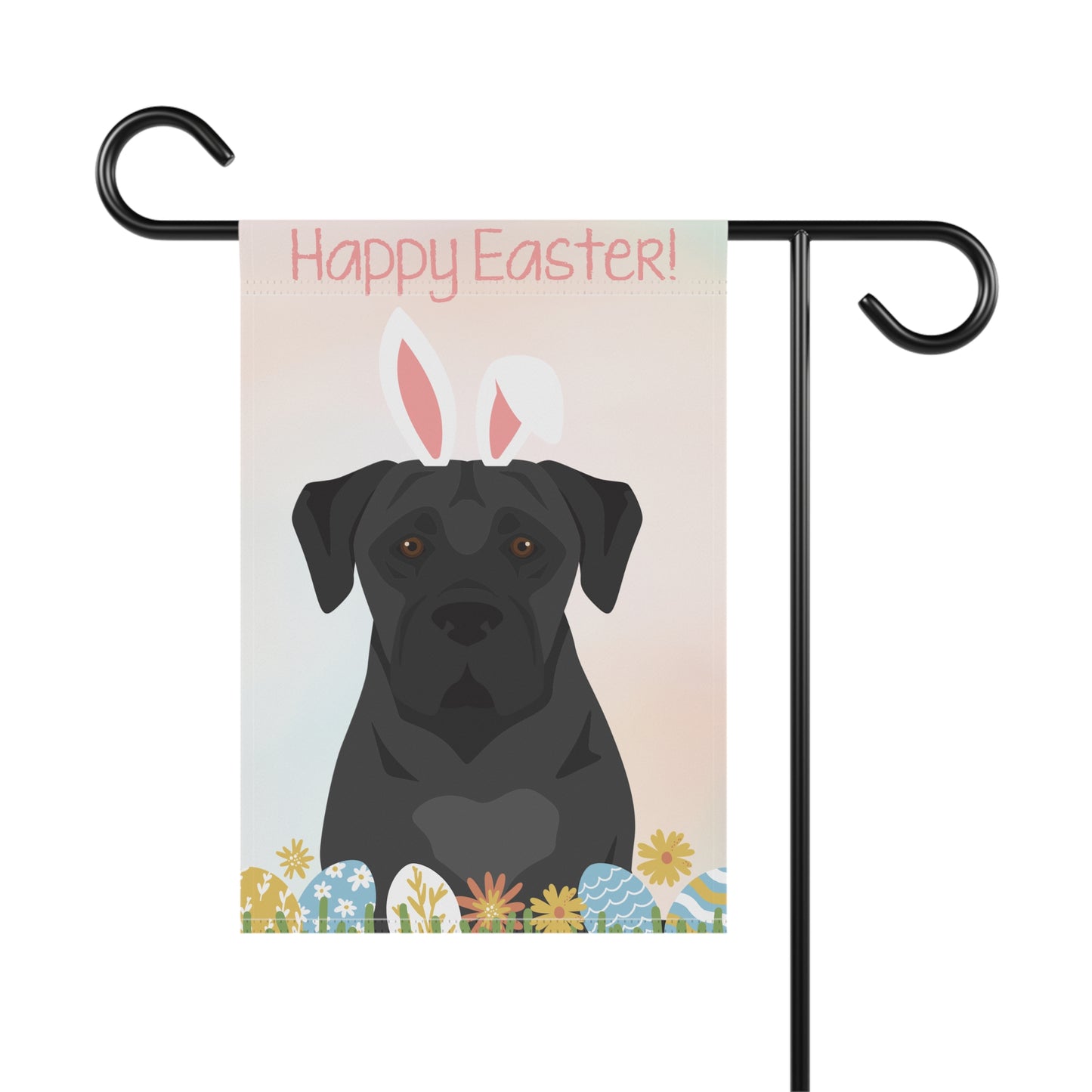 Boerbol Dog Happy Easter Garden Flag