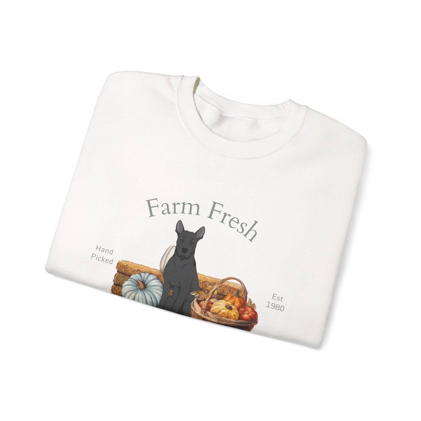 Thai Ridgeback Dog Fall Farm Fresh Unisex Heavy Blend Crewneck Sweatshirt