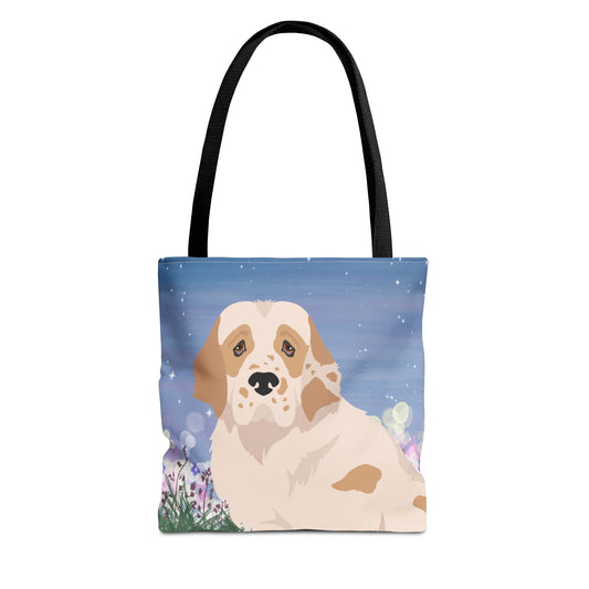 Clumber Spaniel Dog Tote Bag 13x13