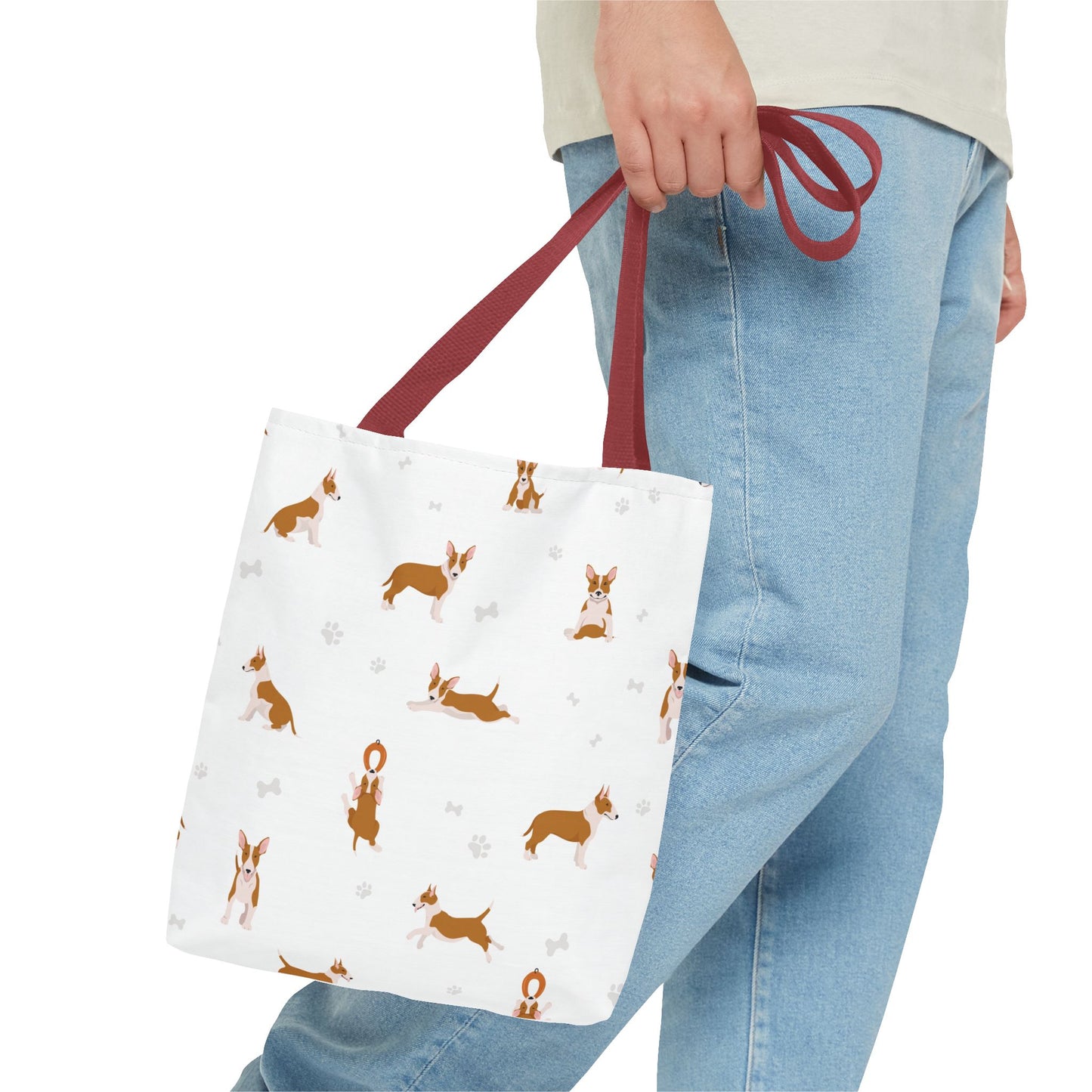 Bull Terrier Dog Tote Bag, Bull Terrier Dog Mom Gift