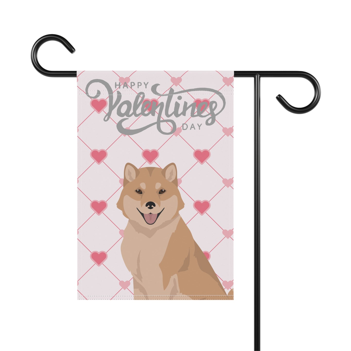 Hokkaido Dog Valentines Day Garden Flag