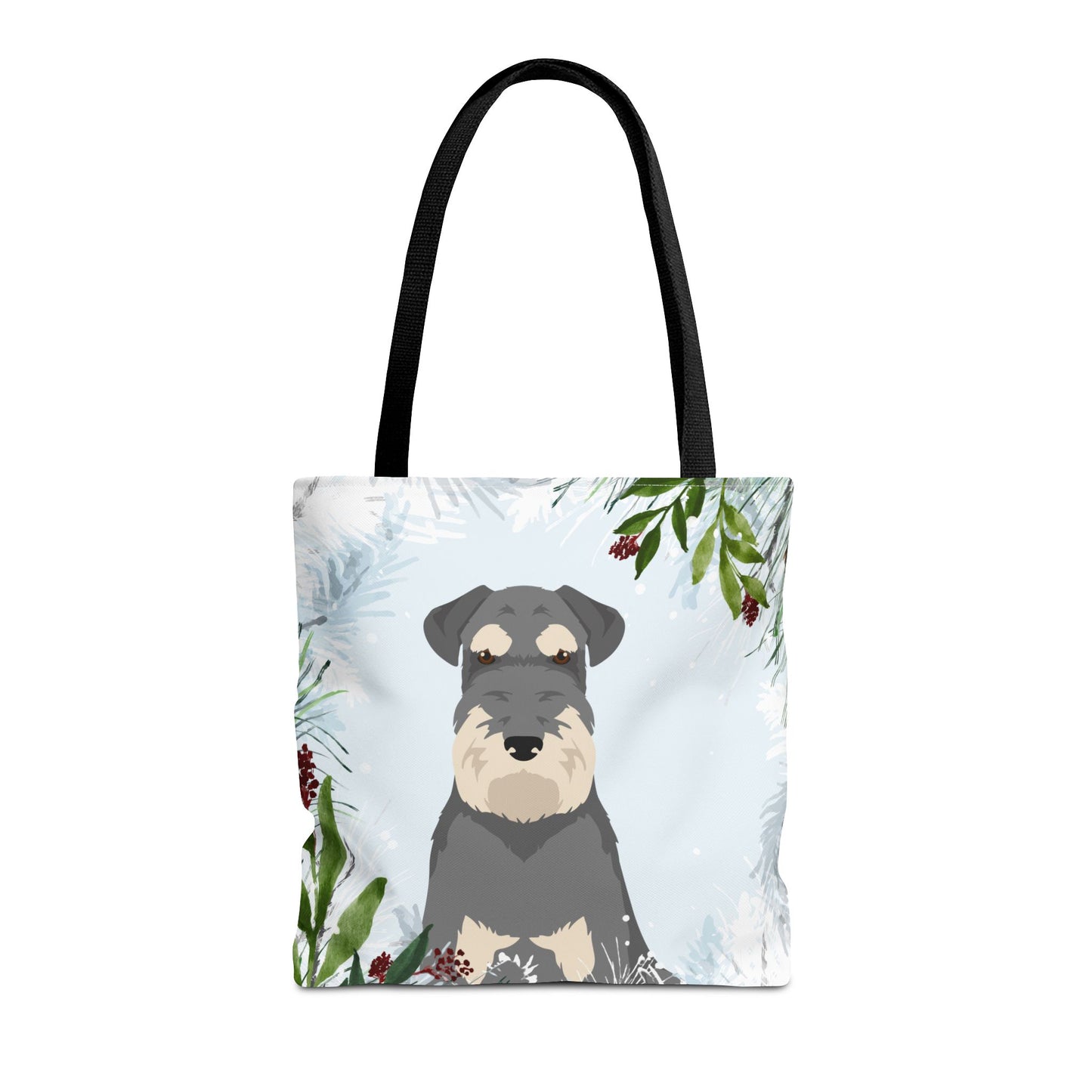 Schnauzer Dog Christmas Holiday Tote Bag 16x16