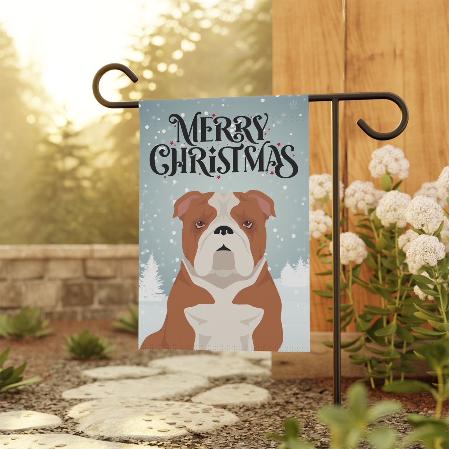 Bulldog Dog Garden Flag