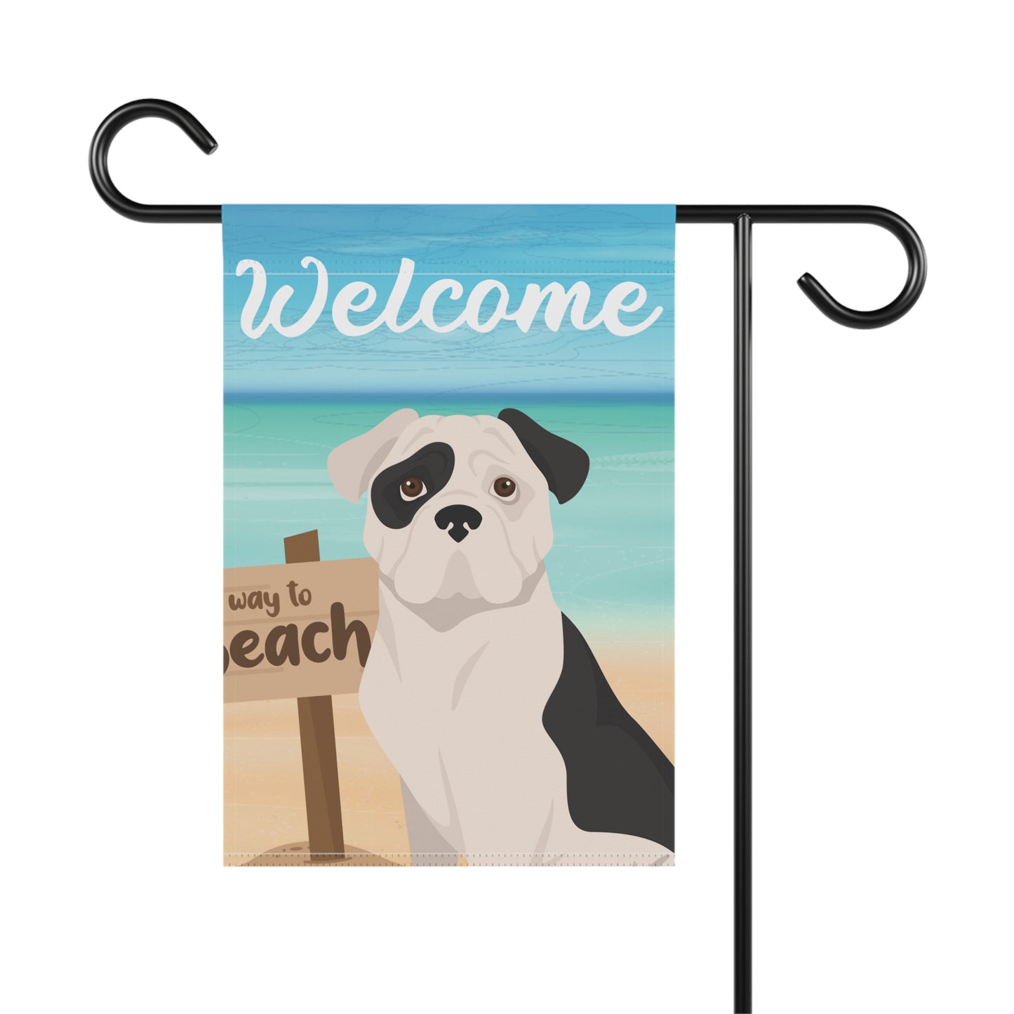 American Bulldog Dog Garden Flag