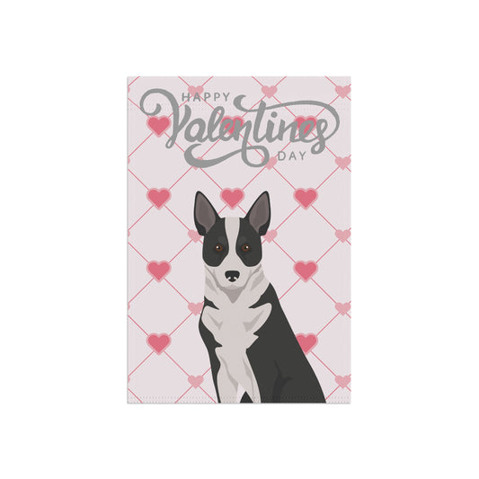 Canaan Dog Valentines Day Garden Flag