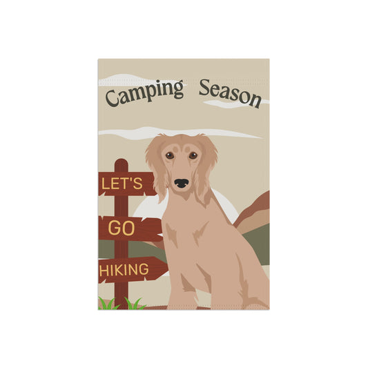 Saluki Dog Camping Garden Flag