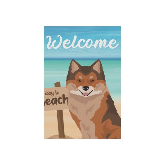 Nenets Herding Laika Dog Garden Flag
