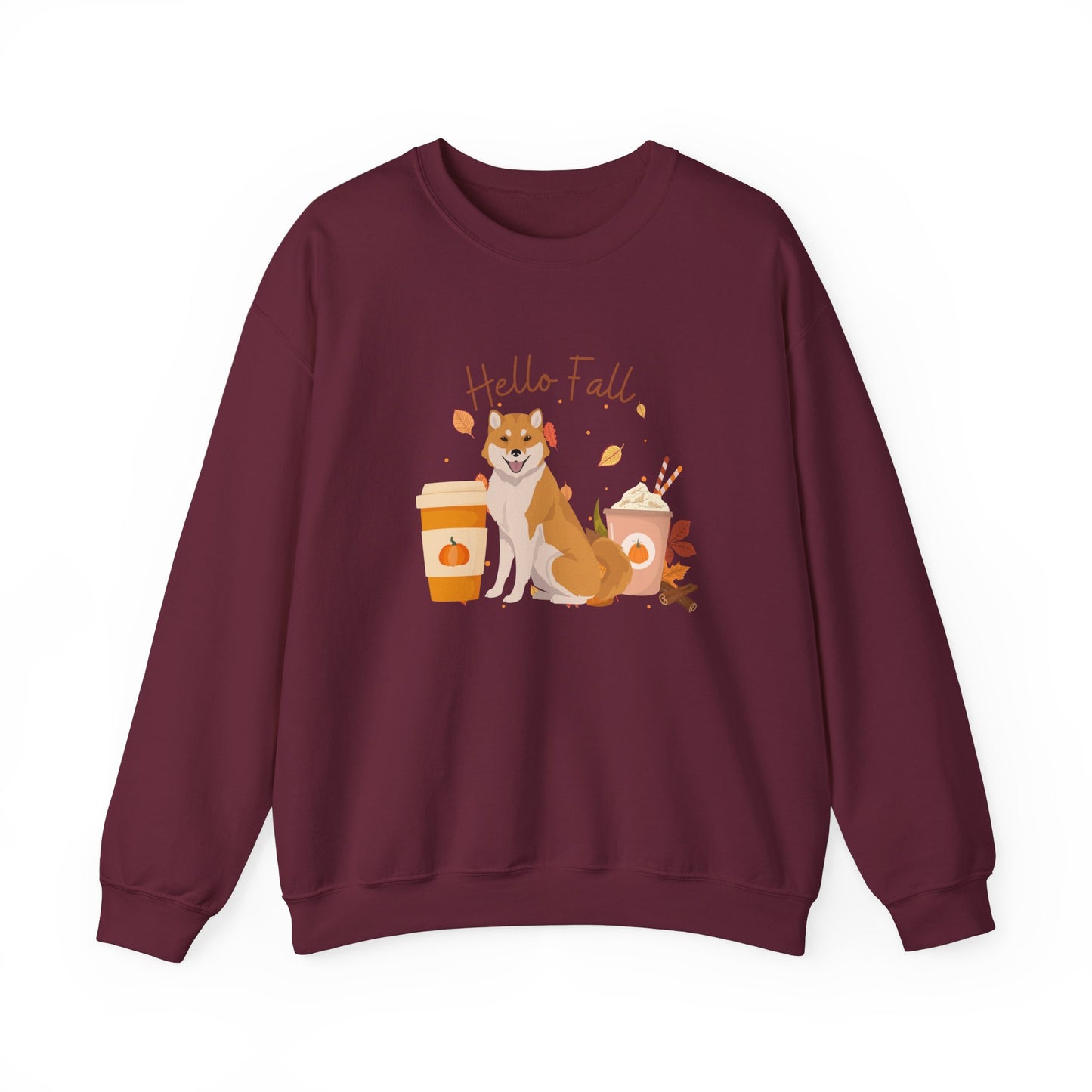 Hokkaido Dog Fall Halloween Unisex Heavy Blend Crewneck Sweatshirt