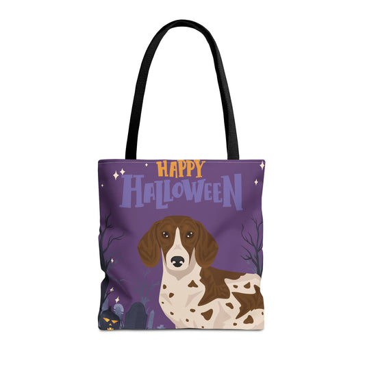 Dachshund Dog Happy Halloween Tote Bag 16x16