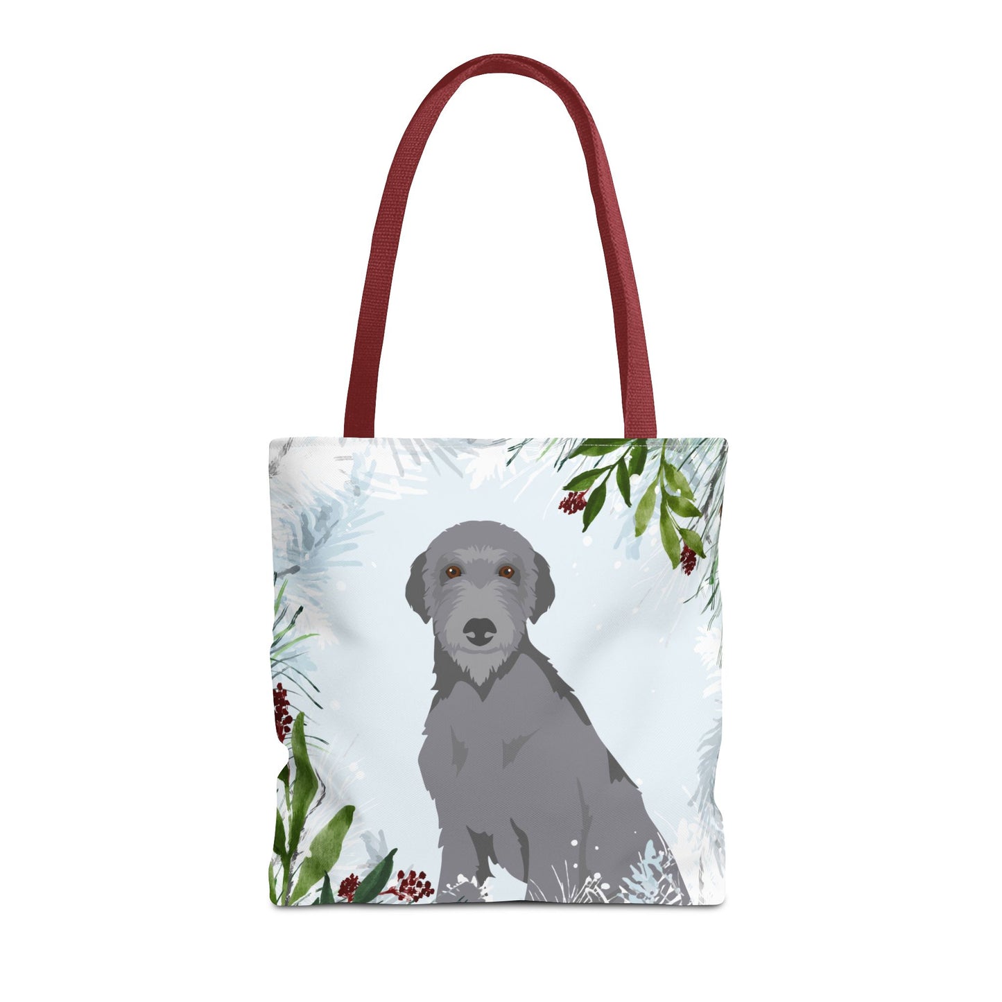 Scottish Deerhound Dog Christmas Holiday Tote Bag 16x16