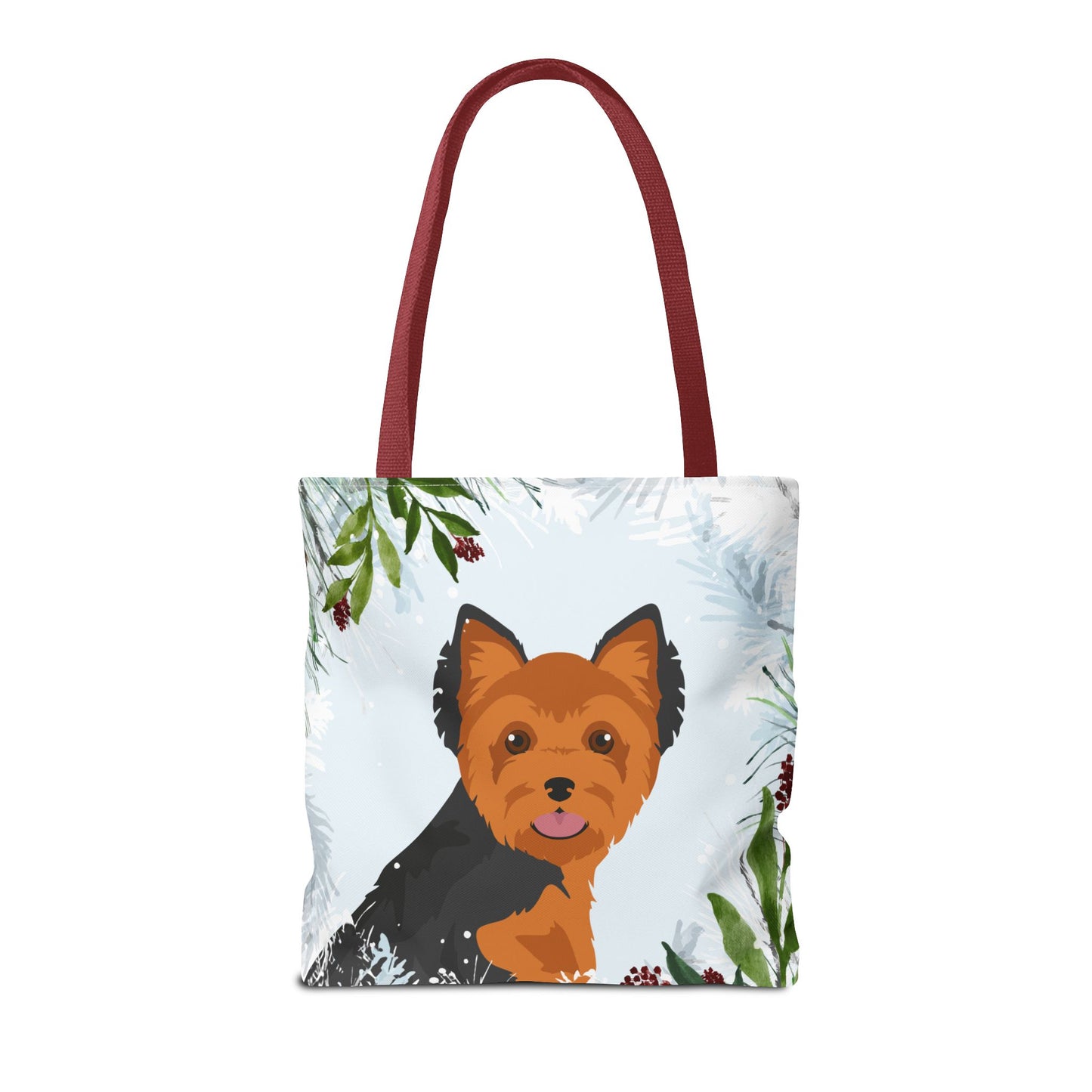Yorkshire Terrier Dog Christmas Holiday Tote Bag 16x16