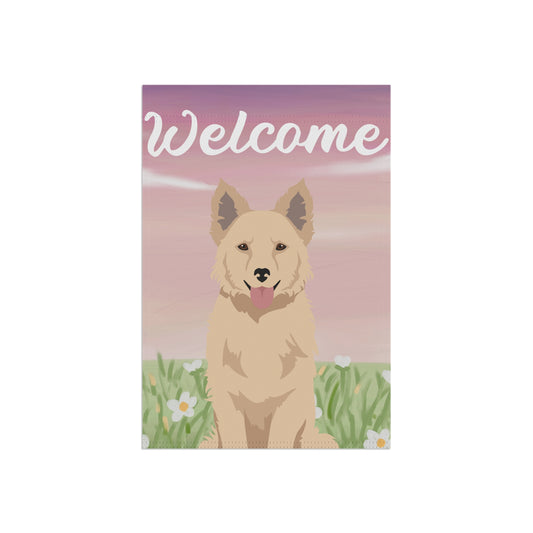 Mudi Dog Welcome Garden Flag