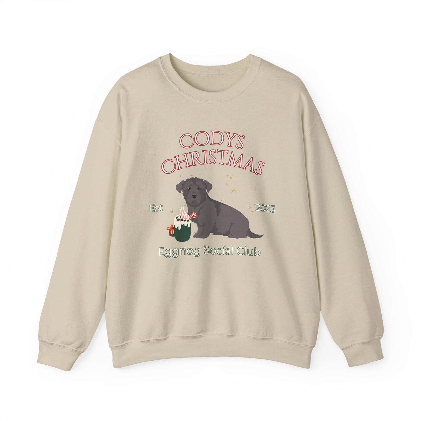 Glen Of Imaal Terrier Dog Christmas Social Club Unisex Heavy Blend Crewneck Sweatshirt Custom Name