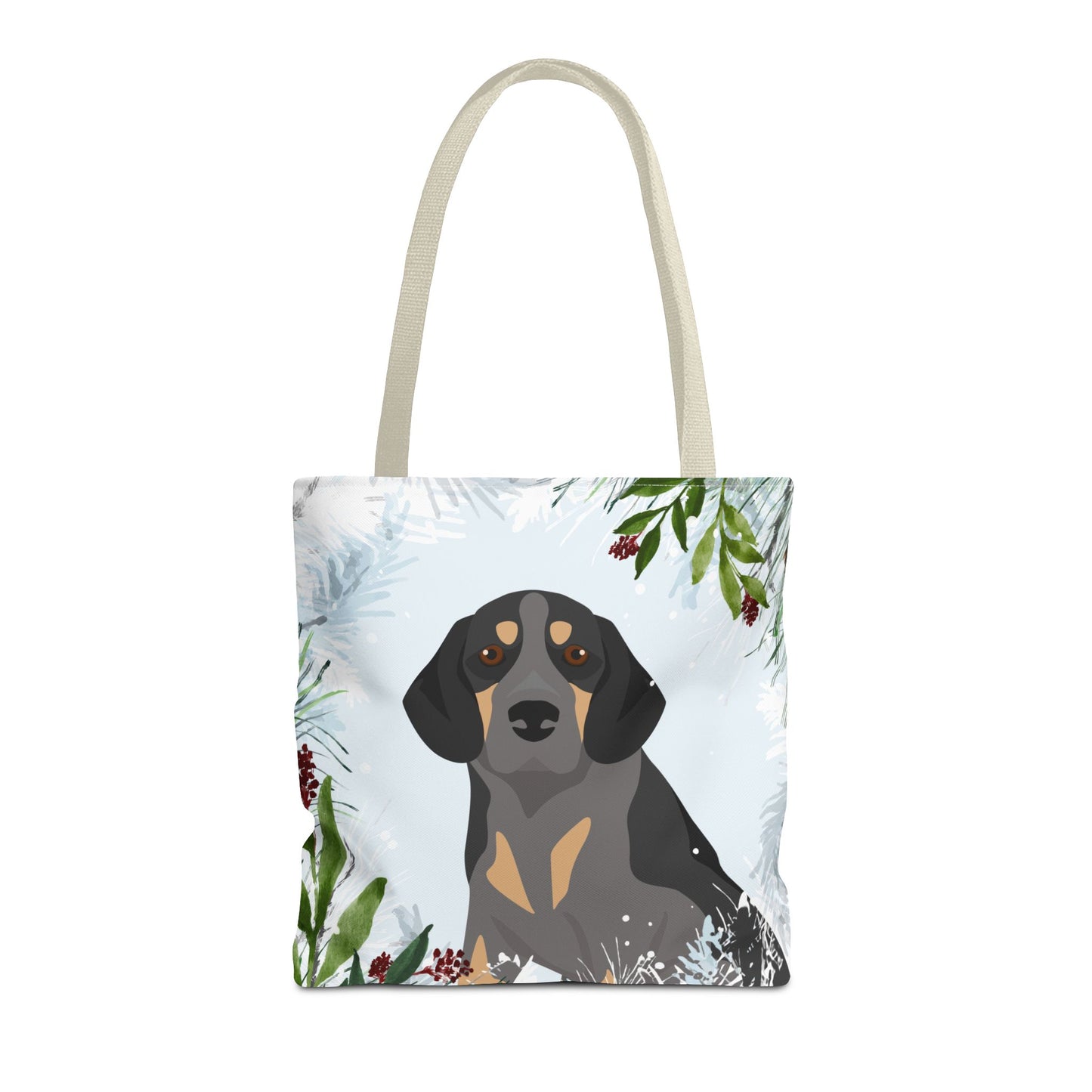 Beagle Dog Christmas Holiday Tote Bag 16x16