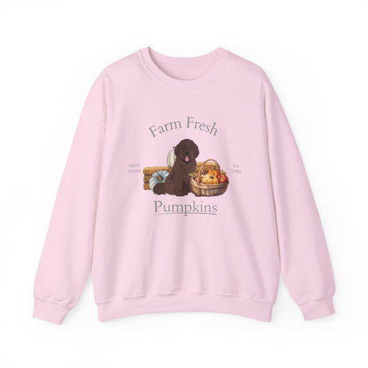 Newfoundland Dog Fall Halloween Unisex Heavy Blend Crewneck Sweatshirt