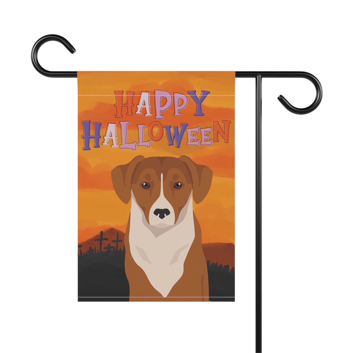 Austrian Pinscher Dog Halloween Garden Flag