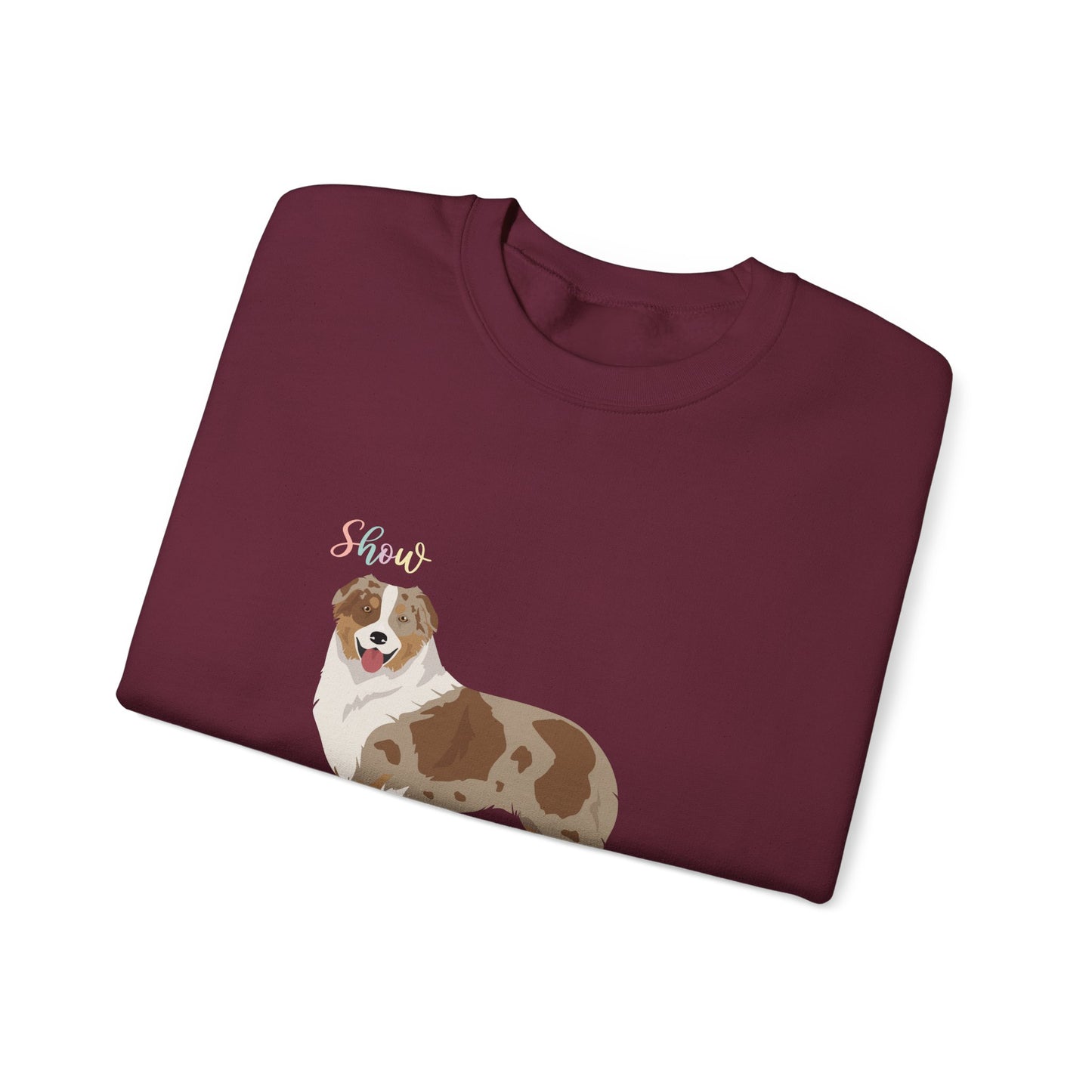 Australian Shepherd Dog Unisex Heavy Blend Crewneck Sweatshirt