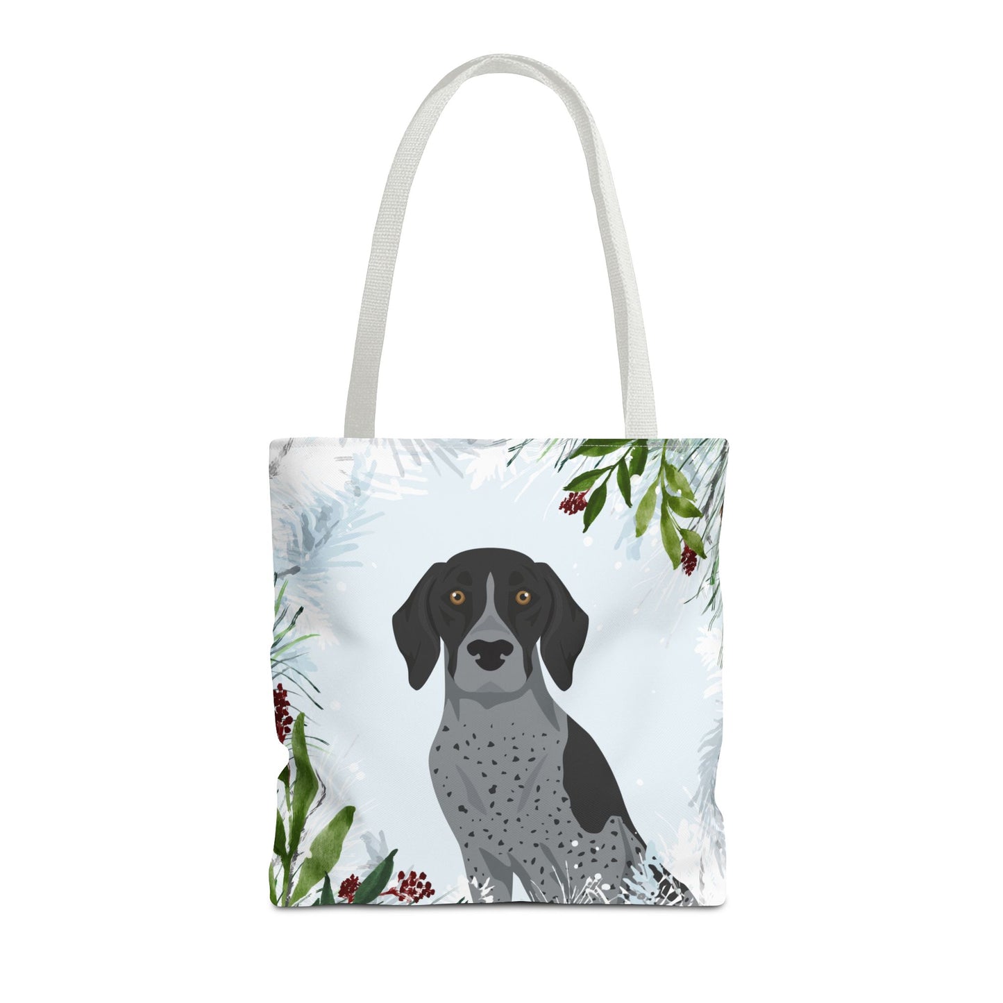 German Shorthaired Pointer Dog Christmas Holiday Tote Bag 16x16