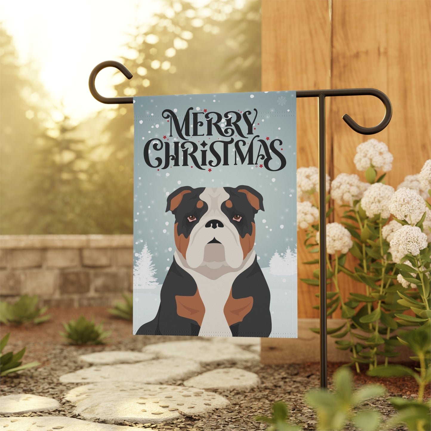 Bulldog Dog Garden Flag