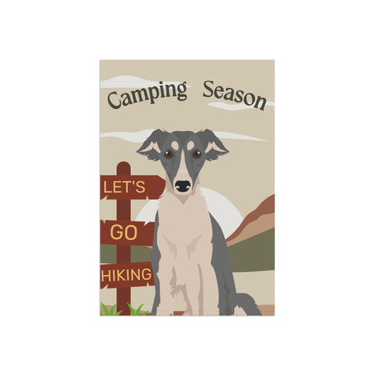 Silken Windhound Dog Camping Garden Flag