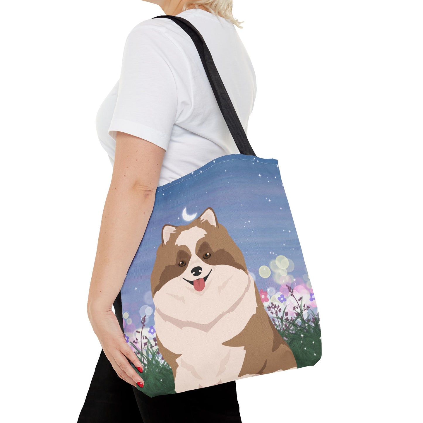 Pomeranian Dog Tote Bag 16x16