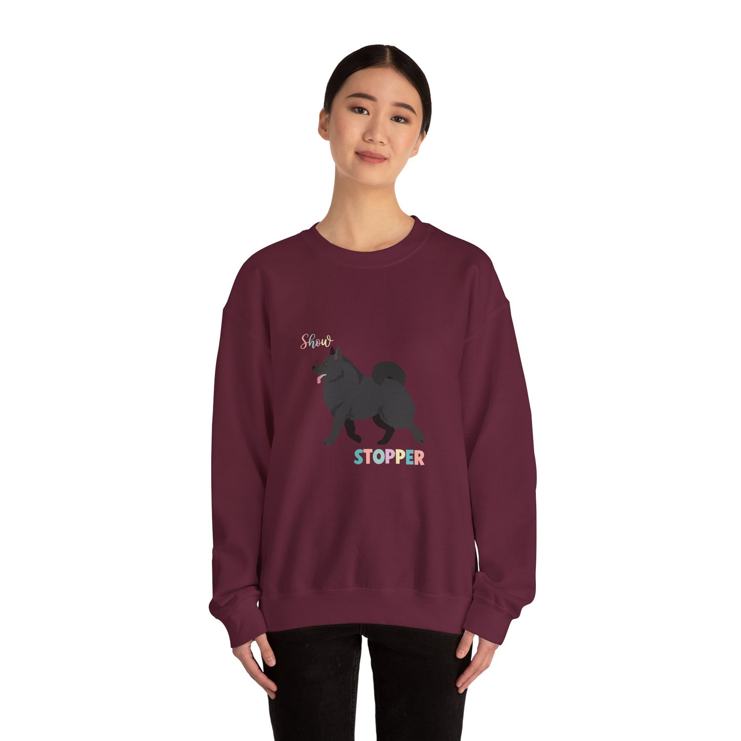 Schipperke Dog Unisex Heavy Blend Crewneck Sweatshirt