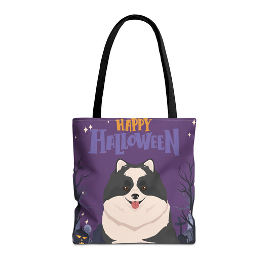 Pomeranian Dog Happy Halloween Tote Bag 16x16
