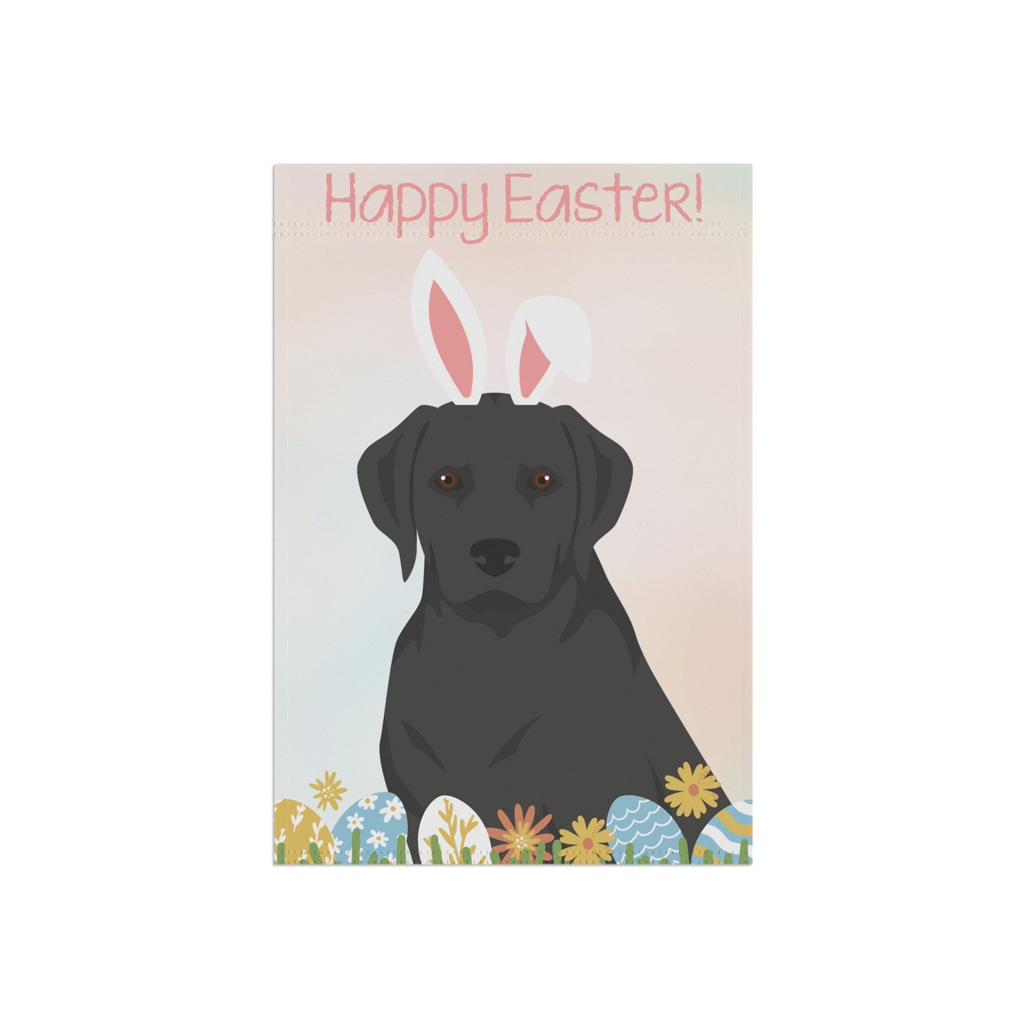Labrador Retriever Dog Happy Easter Garden Flag