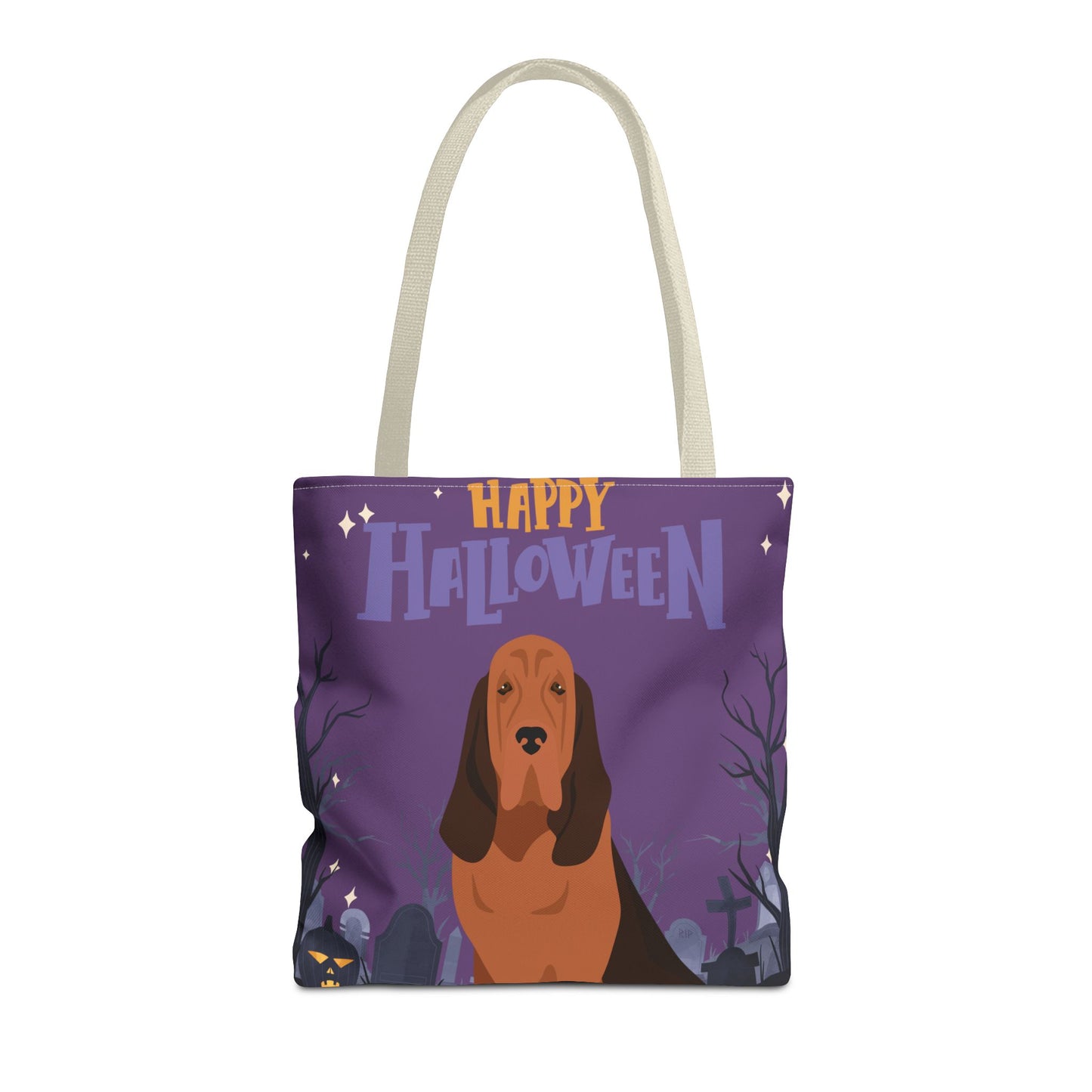 Bloodhound Dog Happy Halloween Tote Bag 16x16