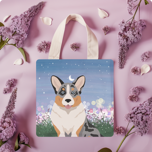 Cardigan Welsh Corgi Dog Tote Bag 13x13