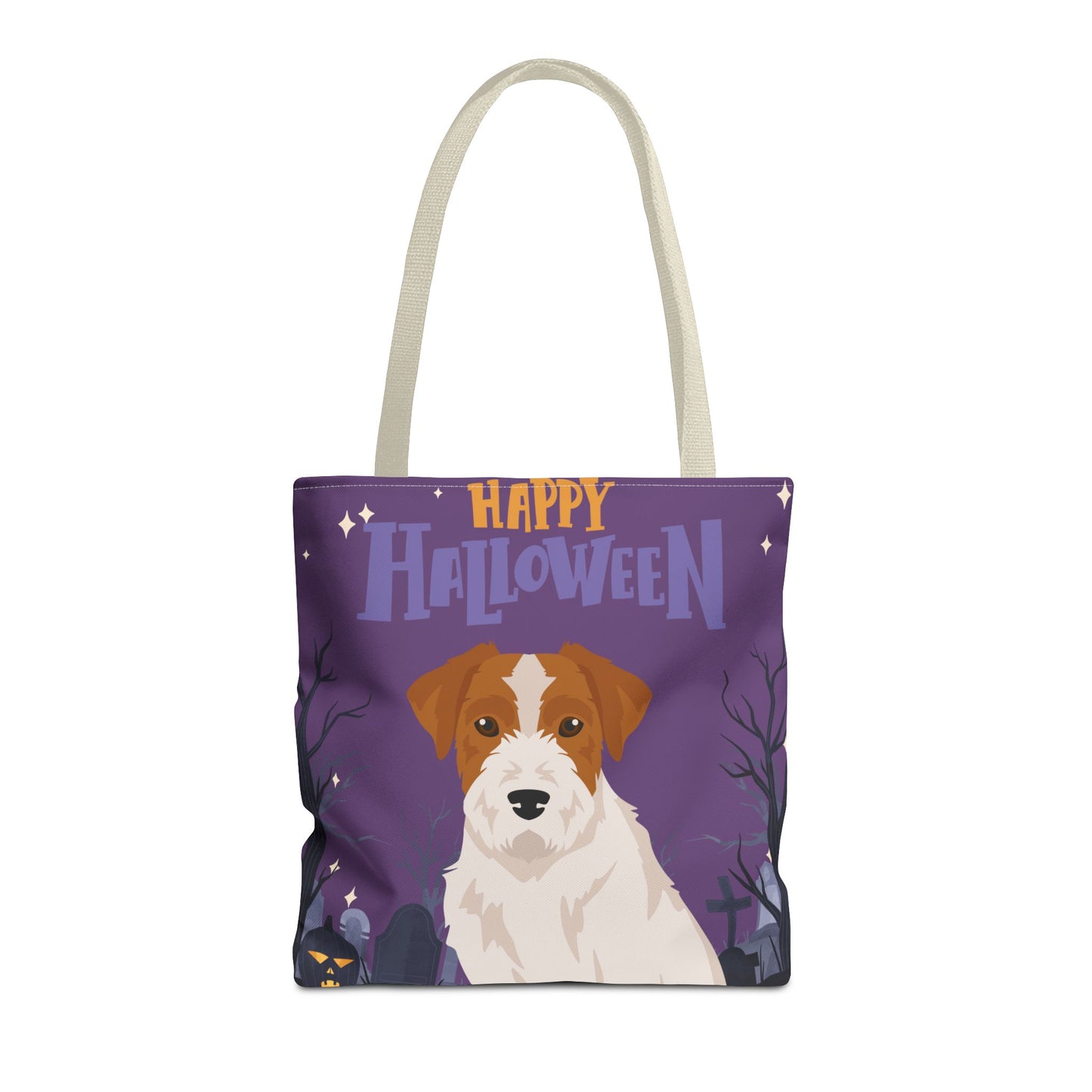 Jack Russell Terrier Dog Happy Halloween Tote Bag 16x16