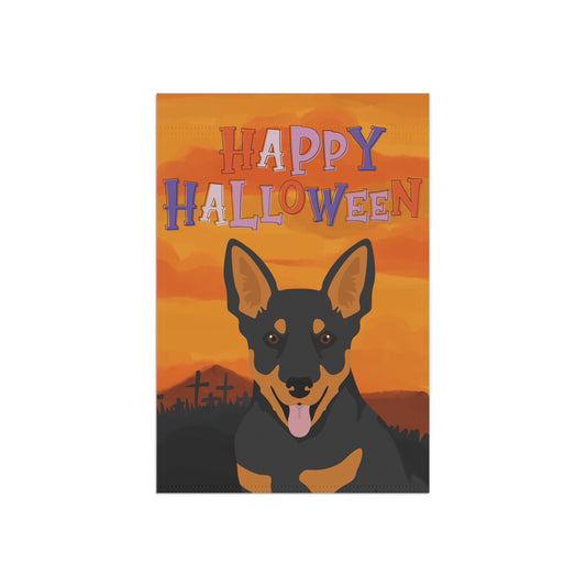 Lancashire Heeler Dog Halloween Garden Flag