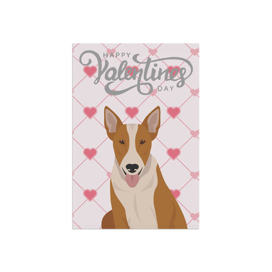 Bull Terrier Dog Valentines Day Garden Flag