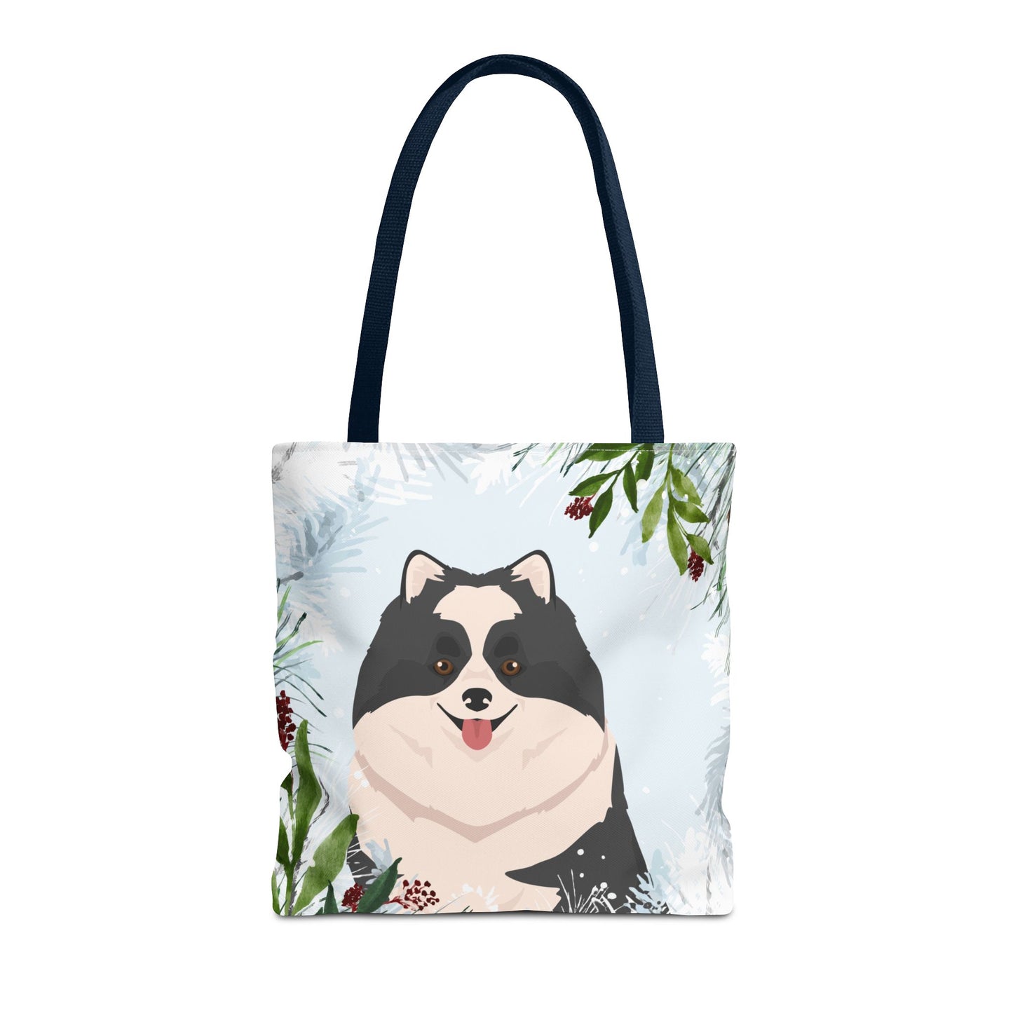 Pomeranian Dog Christmas Holiday Tote Bag 16x16