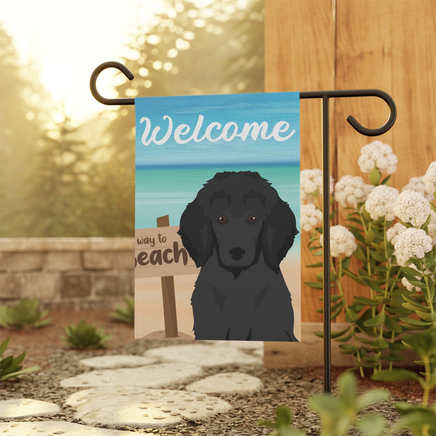 Poodle Dog Garden Flag