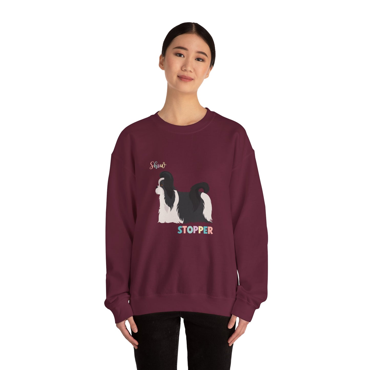 Shih Tzu Dog Unisex Heavy Blend Crewneck Sweatshirt