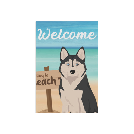 Alaskan Husky Dog Garden Flag
