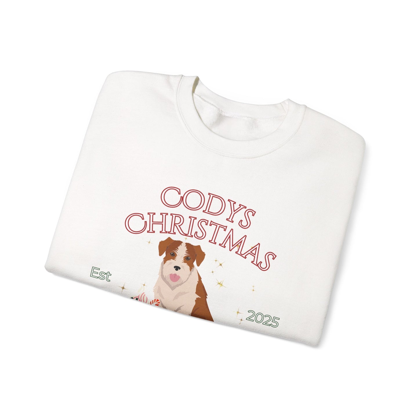 Kromfohrlander Dog Christmas Social Club Unisex Heavy Blend Crewneck Sweatshirt Custom Name