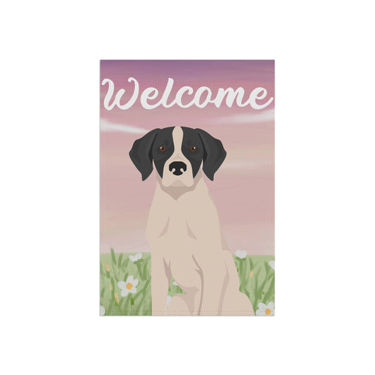 Pointer Dog Welcome Garden Flag