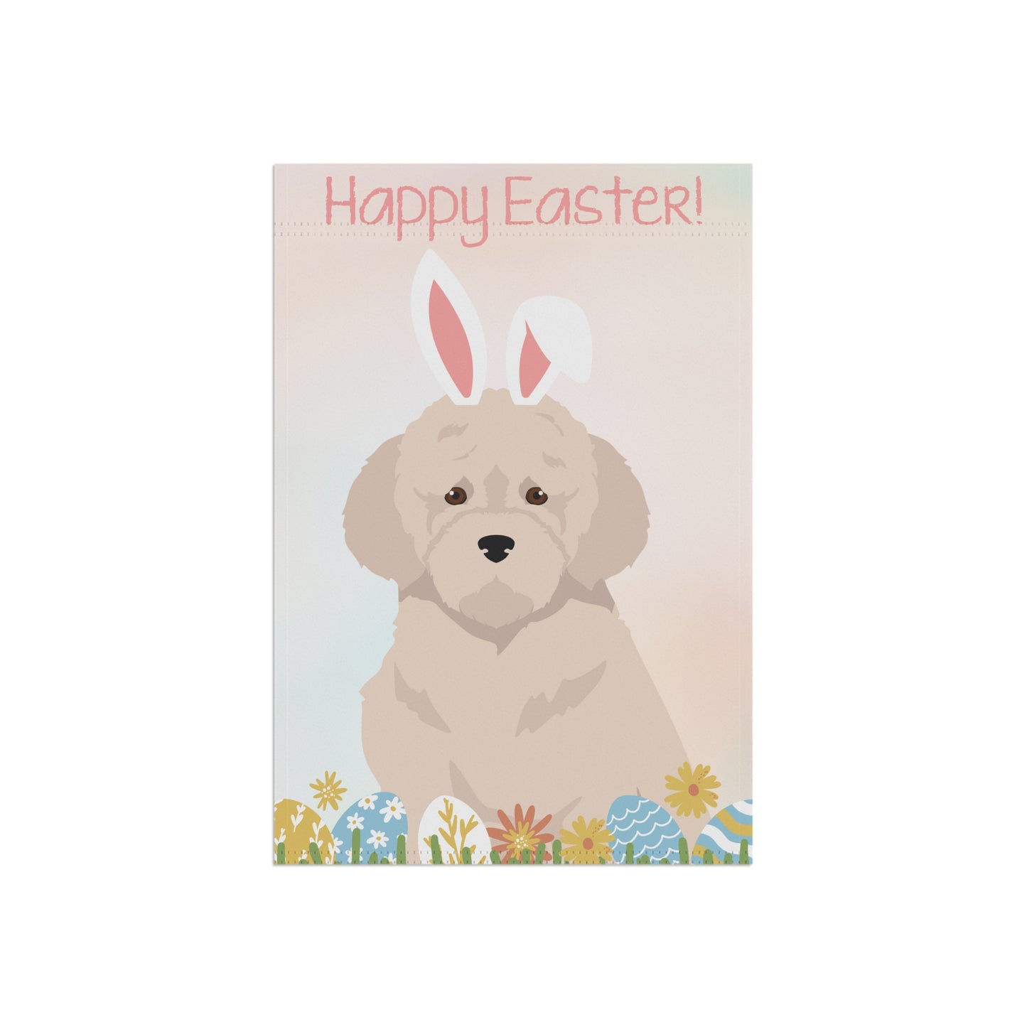 Lagotto Romagnolo Dog Happy Easter Garden Flag