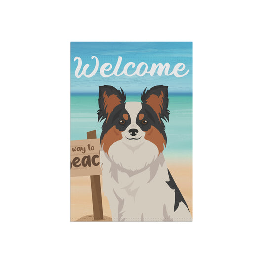 Papillon Dog Garden Flag