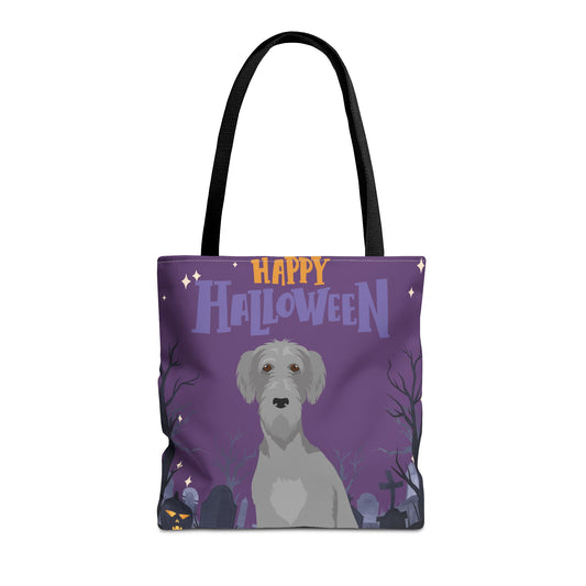 Scottish Deerhound Dog Happy Halloween Tote Bag 16x16