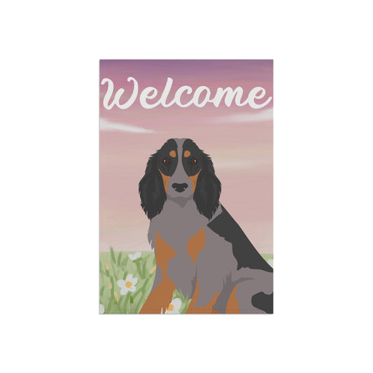 Picardy Spaniel Dog Welcome Garden Flag