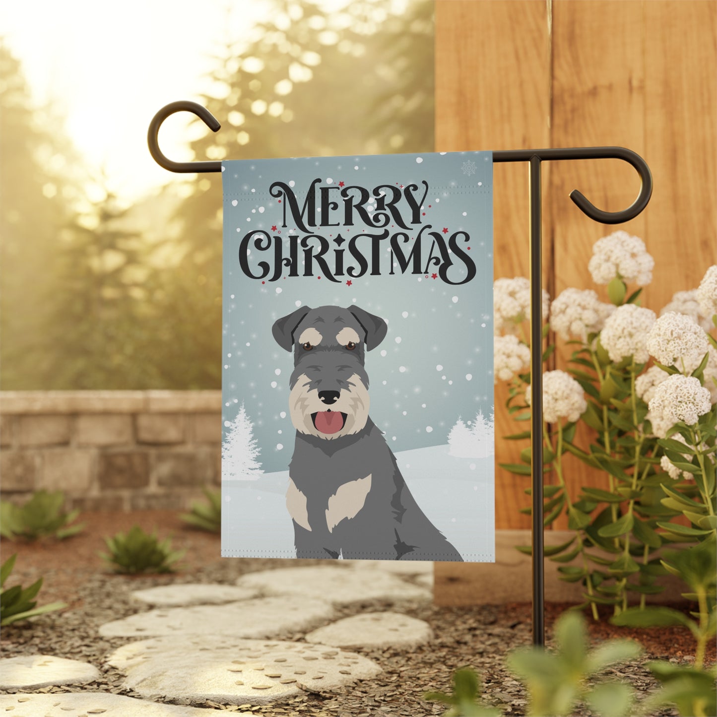 Schnauzer Dog Garden Flag