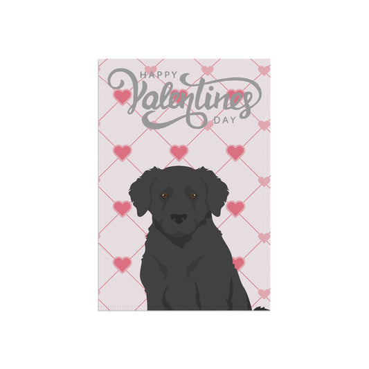 Wetterhoun Dog Valentines Day Garden Flag