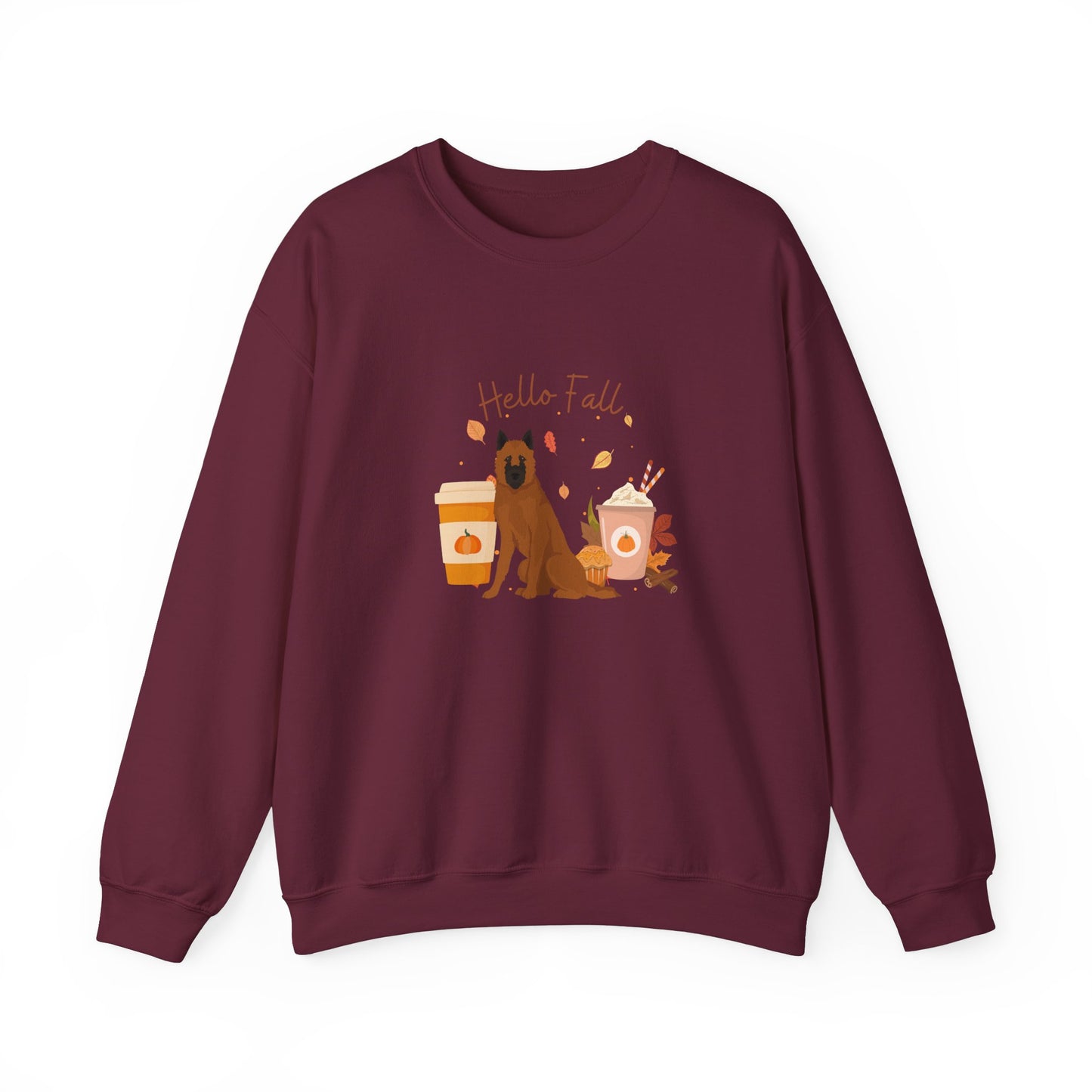 Belgian Laekenois Dog Fall Unisex Heavy Blend Crewneck Sweatshirt