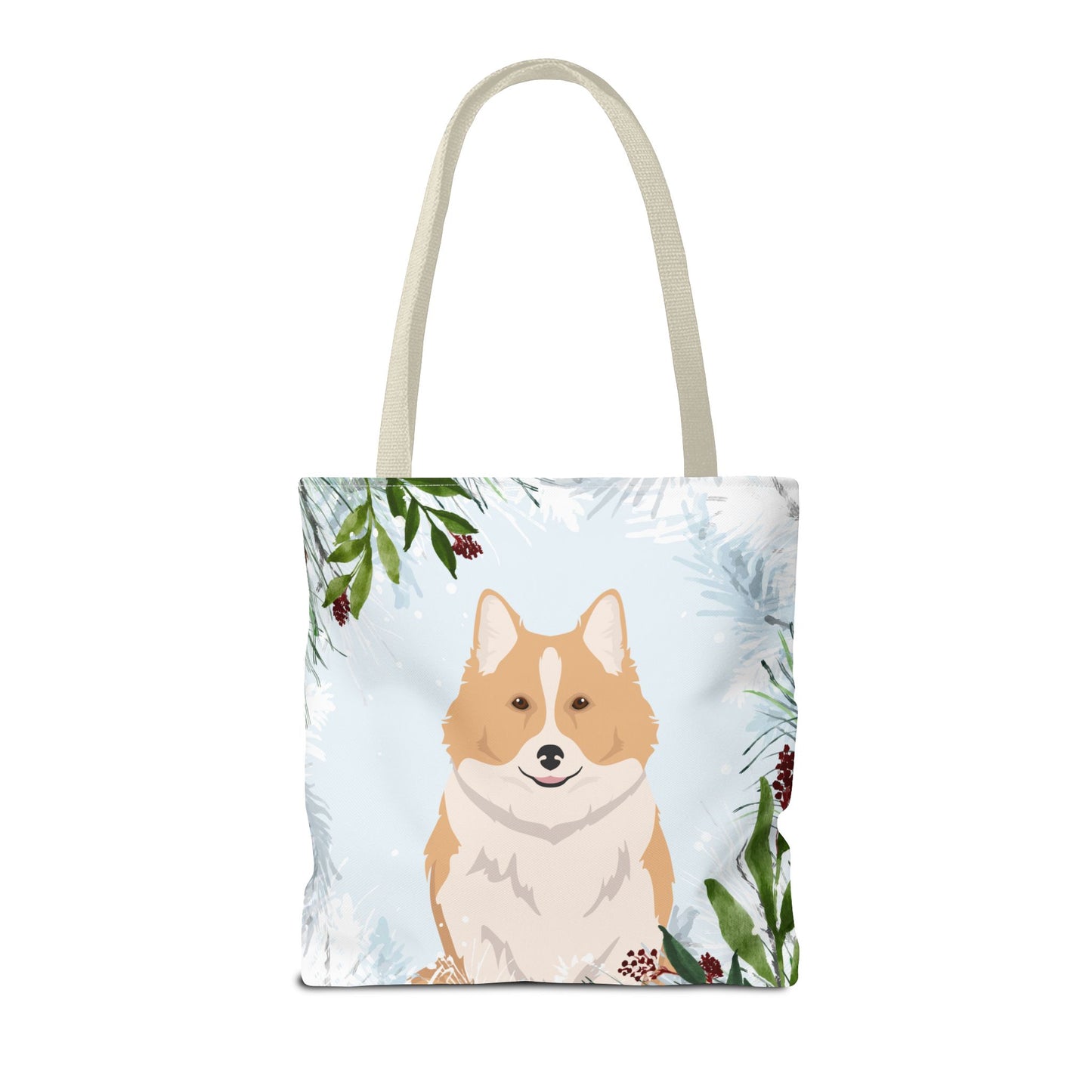 Icelandic Sheepdog Dog Christmas Holiday Tote Bag 16x16