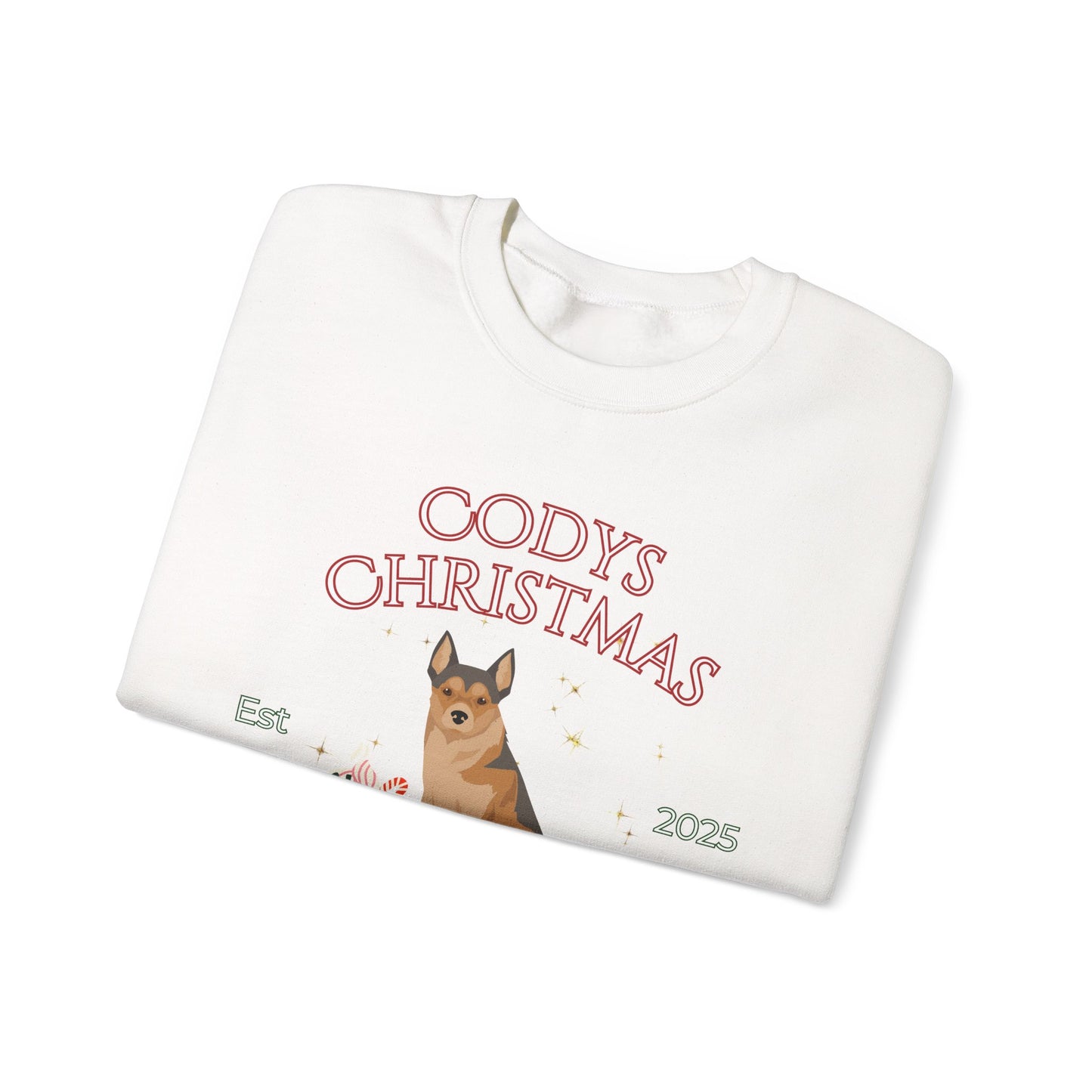 Norwegian Lundehund Dog Christmas Social Club Unisex Heavy Blend Crewneck Sweatshirt Custom Name