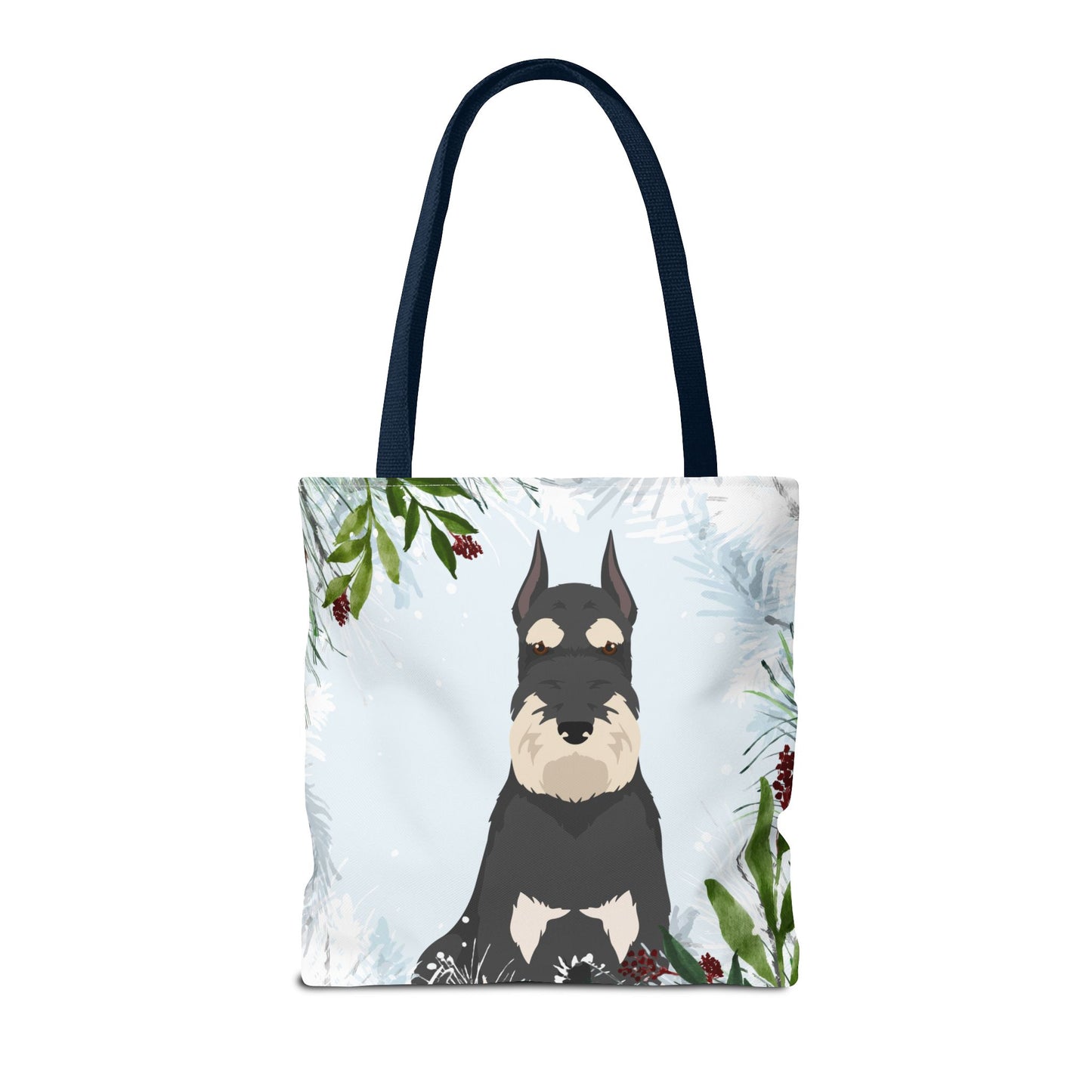 Schnauzer Dog Christmas Holiday Tote Bag 16x16